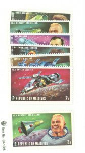 Maldive Islands #472-478  Single (Complete Set)