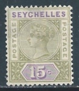 Seychelles #10 Mint No Gum 15c Queen Victoria