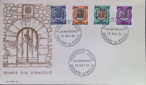 CMI) 1960. ANDORRA. NATIONAL COAT OF ARTS. FDC. ARCHITECTURE. XF.