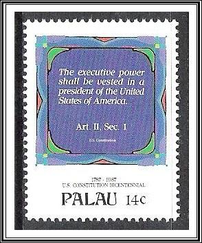 Palau #157 US Constitution Bicentennial MNH