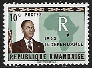 Rwanda # 1 - G. Kayibanda - MNH.....{KGr20}