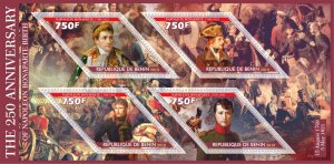 Stamps. Famous people. Napoleon Bonaparte  2019 year 1+1 sheets perforated