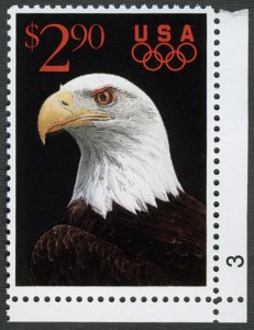 U.S. #2540 $2.90 MNH Priority Mail (Bald Eagle/Olympics)