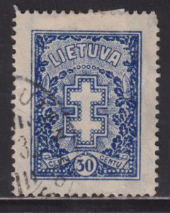 Lithuania 217 Double Barred Cross 1930