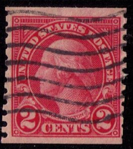 US Sc 599 Used Carmine Type I Vert. Very Fine