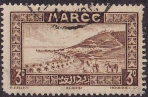 French Morocco #126 Used