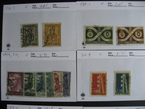 Portugal used stamps assembled in 25 sales cards, check them out