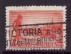 Australia-Sc#142-used 2p vermilion Tribesman-1934-