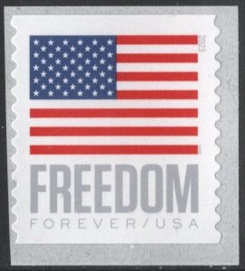 SC#5789 (Forever) Freedom U.S. Flag Coil Single: BCA, 3K Roll (2023) SA
