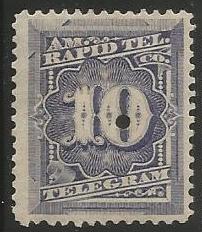 U.S. Scott #1T4 Telegraph Stamp - Used Single