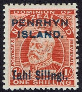 PENRHYN ISLAND 1914 KEVII 1/-