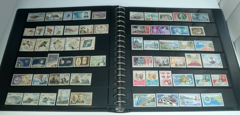 MONACO Postage Album Stamp Collection EUROPE Mint LH NH