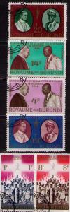 BURUNDI Sc# 95 - 100 USED FVF Set6 22 Sainted Martyrs