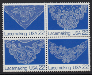 United States #2351-2354 Lacemaking Block of 4 MNH, Please see description.