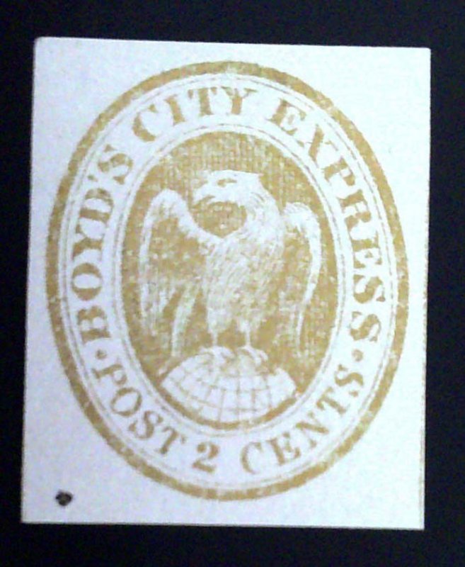 Scott #20L5 - 2c Gold, Cream - C Forgery - Type X