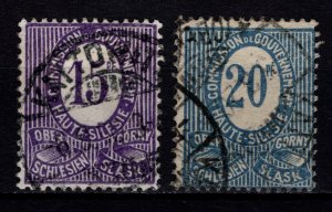 Germany Upper Silesia 1920, 15pf & 20pf [Used]