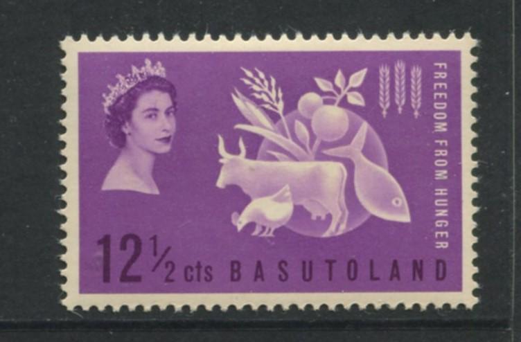 Basutoland- Scott 83 - Feedom from Hunger Issue -1963- MNH - Single12.1/2 Stamp