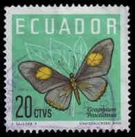 Ecuador SG#1198 Used - 1961 20c.  - Butterflies, Insects