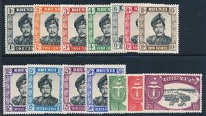 BRUNEI 83-96, MINT NH 1952 SET