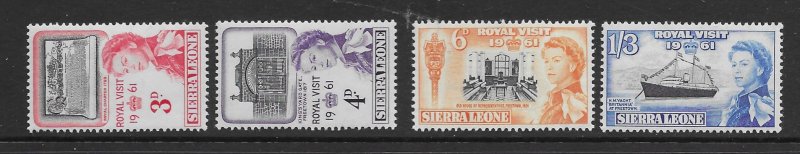 Sierra Leone 221-24  1961 set 4