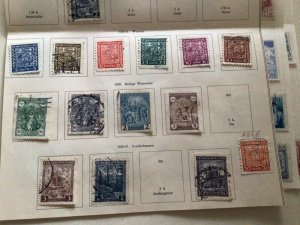 Czechoslovakia stamps on folded page  A11789