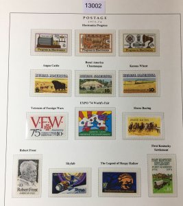 MOMEN: US STAMPS  1973-1974 MINT OG NH COLLECTION LOT #13002