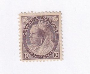 CANADA # 83 VF-MVLH Q/VICTORIA 10cts NUMERAL CAT VALUE $750 (XXLLKK887)