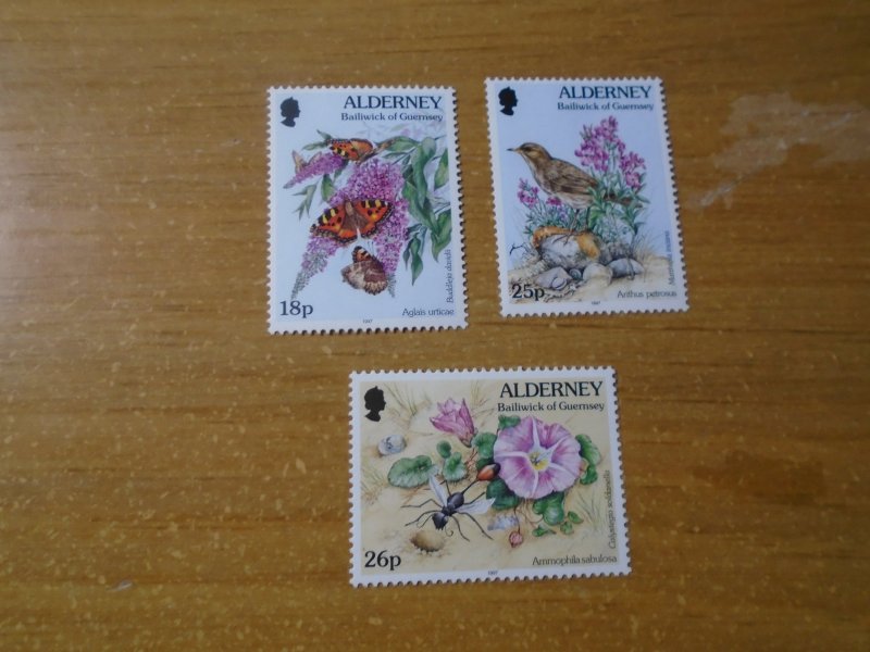 Alderney  #  98-100   MNH