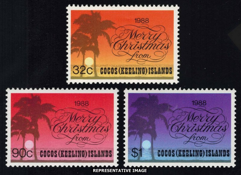 Cocos Islands Scott 200-202 Mint never hinged.