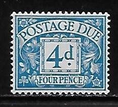 Great Britain J50 4d Postage Due MNH