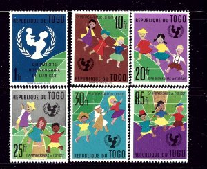 Togo 411-16 MNH 1967 Children