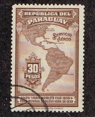 Paraguay 1939 C124 Used