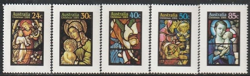 1984 Australia - Sc 927-31 - MH VF - 5 singles - Christmas