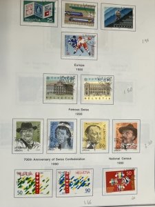 Switzerland collection reg issues 1990-1999 complete used