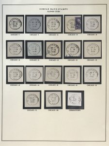 US Circular Date Stamp Collection (Odd/Boys/Girls/Double Town/Port/City/State)