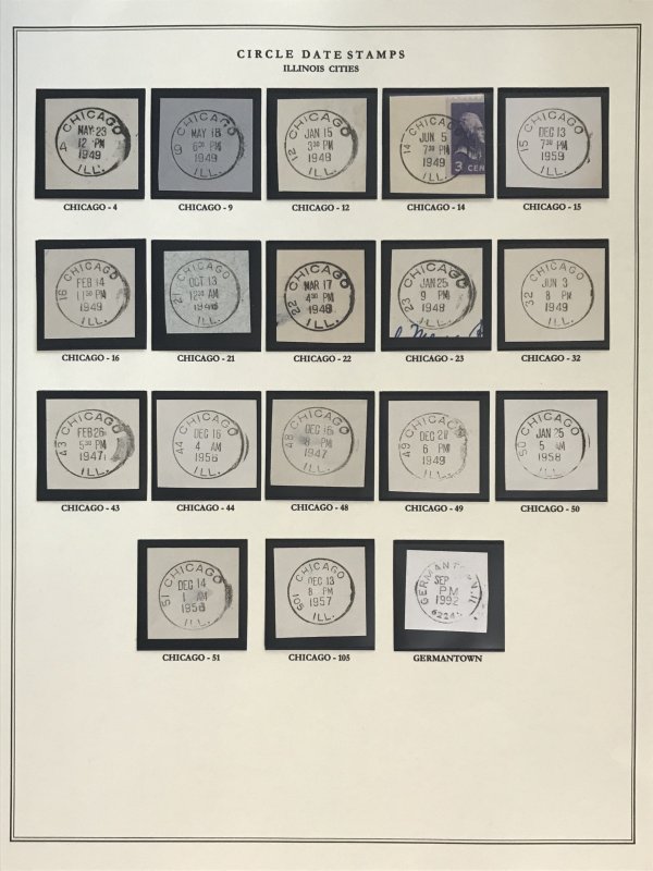 US Circular Date Stamp Collection (Odd/Boys/Girls/Double Town/Port/City/State)