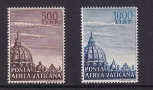 Vatican City #C22-C23 MH 1953 Dome and St. Peter`s Basilica