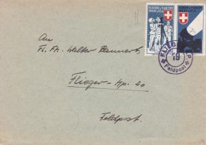 Switzerland 1940 lot of 2 Feldpost Covers with Swiss Soldier Stamps.