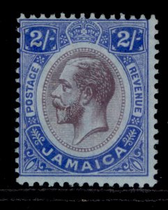 JAMAICA GV SG66, 2s purple and bright blue/blue, LH MINT. Cat £27.