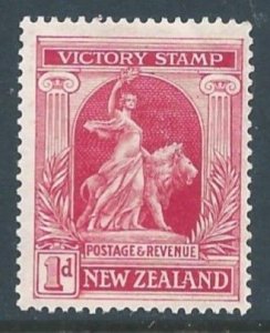 New Zealand #166 NH 1p Peace & British Lion