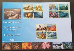 United Nation Endangered Species 2008 Whale Marine Coral Fish Seal Sea Lion (FDC