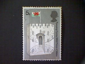 Great Britain, Scott #597, used (o), 1969, Queen Eleanor's Gate, 5d