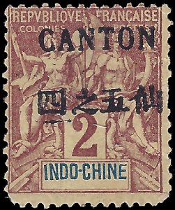 France-Offices in China: Canton 1903 YT 18 mh vg-f