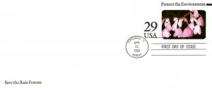 POSTAL STATIONERY US 29 CENTS PROTECT THE ENVIRONMENT ISSUE FIRST DAY OF ISSUE