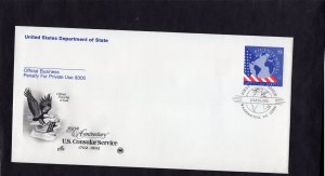 UO87 U.S.Consular Service, FDC ArtCraft/PCS