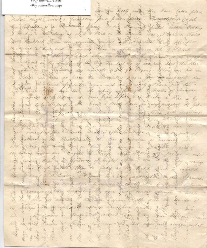 MS3366 British Cover GIBRALTAR Arc 1835 Soldier's Letter Oxon HISTORIC MILITARY