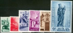 BELGIUM #B561-6 Complete set, og, LH, VF, Scott $175.00