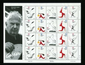 # 3198 - 3202 Alexander Calder 32¢ Sheet of 20 Stamps MNH