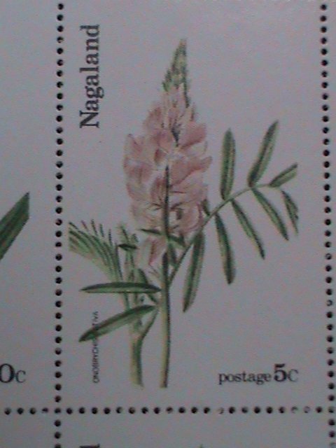 NAGALAND-WORLD FAMOUS LOVELY WILD FLOWERS MNH S/S VF-EST.VALUE $12