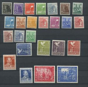 Germany 1947 Mi 943-966 MH  Complete Sets